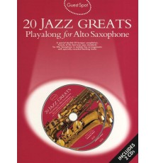 20 Jazz Greats Playalong Alto Sax   2CD