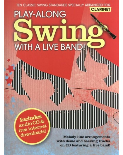 Swing With a Live Band for Clarinet   CD