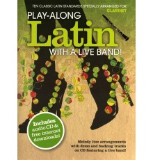 Latin With a Live Band for Clarinet   CD