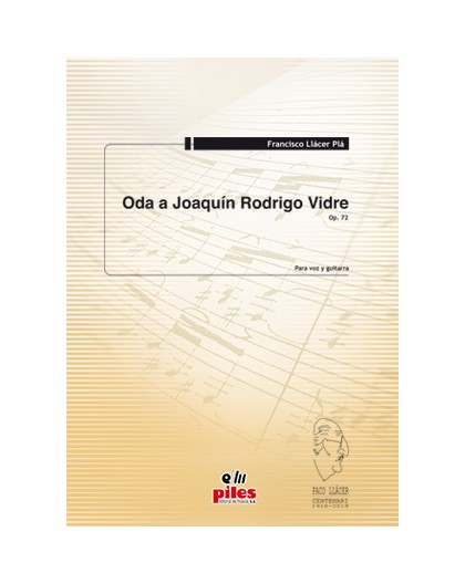 Oda a Joaquín Rodrigo Vidre Op. 72