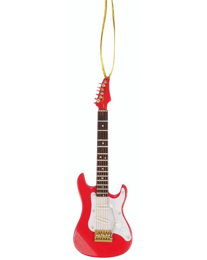 Adorno Guitarra Eléctrica Roja Colgante