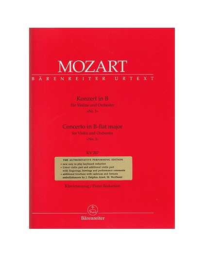 Concerto in B-Dur Nº 1 KV 207/ Red.Pno.