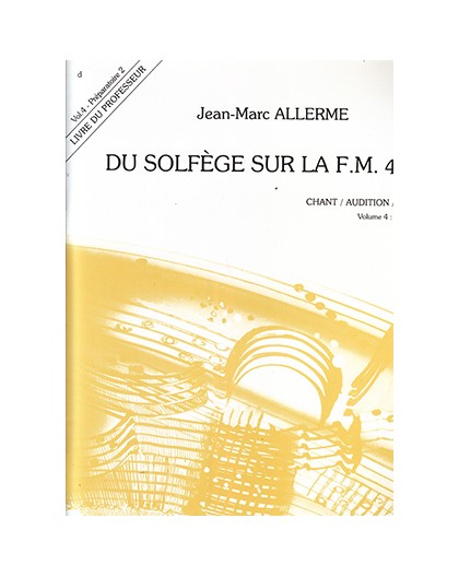 Du Solfege Sur La F.M 440.4 Pro. Chant/A