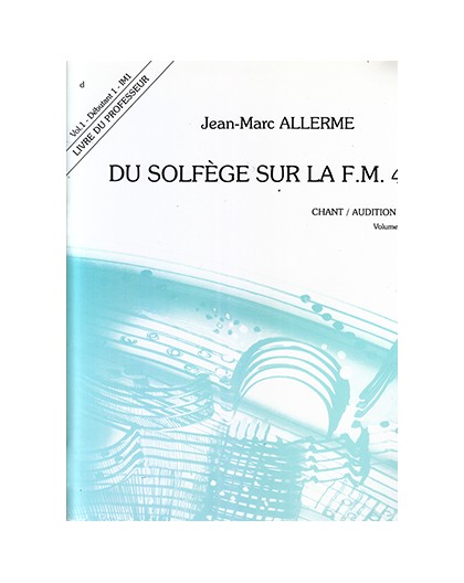 Du Solfege Sur La F.M 440.1 Pro. Chant/A