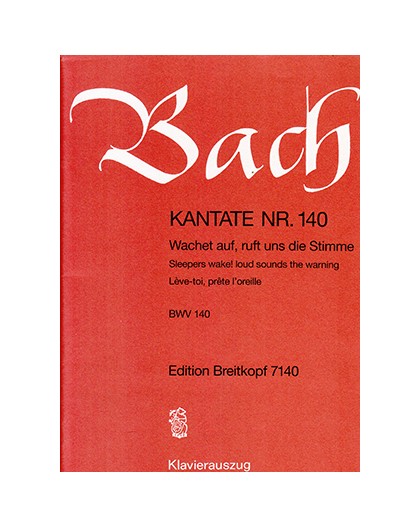 Kantate  Nº 140 BWV 140/ Red.Coro-Pno