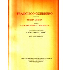 Francisco Guerrero. Opera Omnia Vol. XI