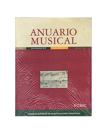 Anuario Musical 2015 Vol. 70