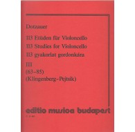113 Studies for Violoncello III (63-85)