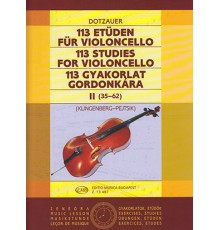 113 Studies for Violoncello II (35-62)