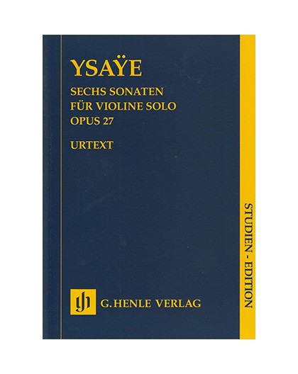 Sechs Sonaten Op. 27/ Study Score