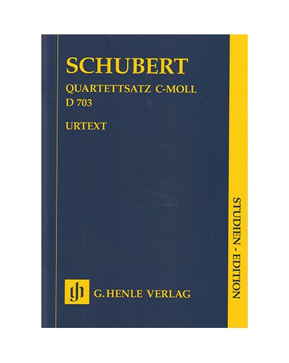 Quartettsatz C-moll D 703/ Study Score