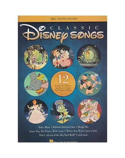 Classic Disney Songs Big-Note Piano