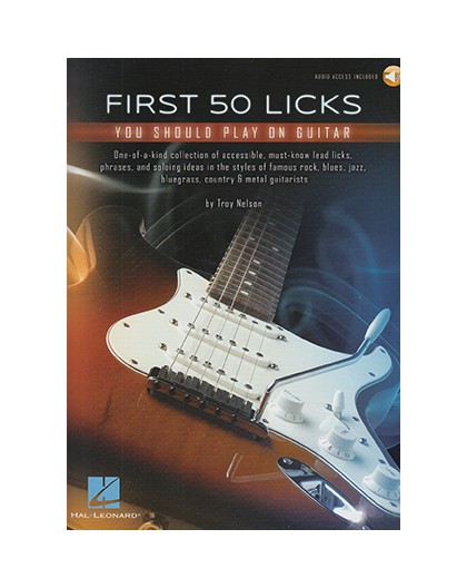First 50 Licks Guitar/ Online Audio