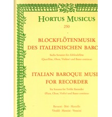 Italian Baroque Music for Recorder. Six