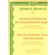 Italian Baroque Music for Recorder. Six