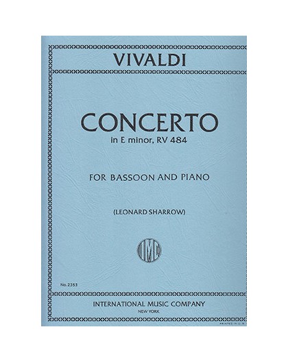 Concerto in E minor, RV 484/ Red.Pno.