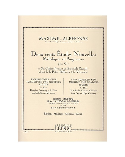 200 Etudes Nouvelles.1 Cahier.Trompa