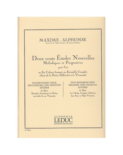 200 Etudes Nouvelles.4 Cahier.Trompa