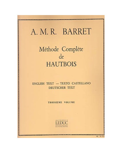 Méthode Complète de Hautbois Vol. 3
