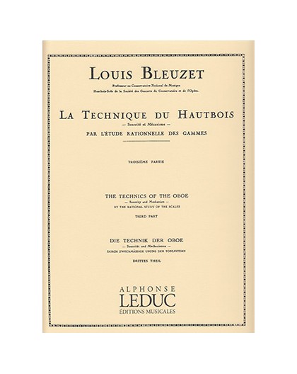 La Technique du Hautbois Vol. 3