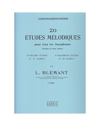 20 Etudes Mélodiques Vol. 1
