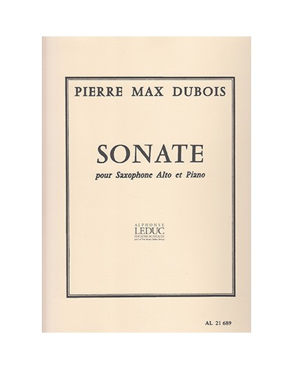 Sonate pour Saxophone Alto et Piano