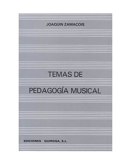 Temas de Pedagogía Musical