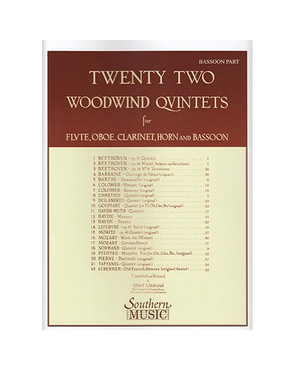 Twenty Two Woodwind Quintets / Basson