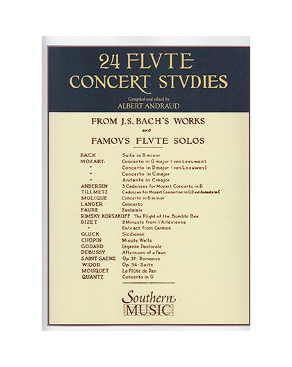 Twenty Four (24) Flute Concert Studies