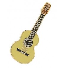 Pin Guitarra Amarilla Plano