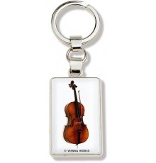 *Llavero Violonchelo Esmalte Blanco