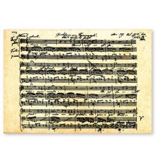 Postal Schubert Partitura