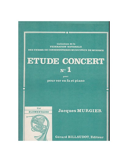 Etude Concert nº 1 French Horn Piano