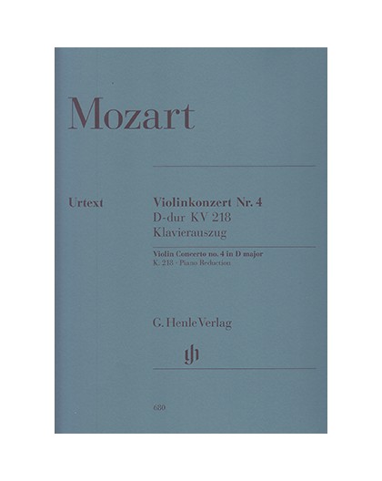 Violinkonzert Nº 4 D Dur KV 218/ Red.Pno