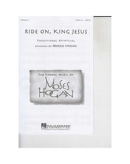 Ride On, King Jesus SATB