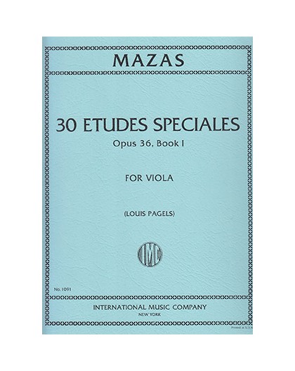 30 Etudes Speciales Op. 36 Book I