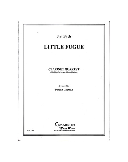 Little Fugue Clarinet Quartett