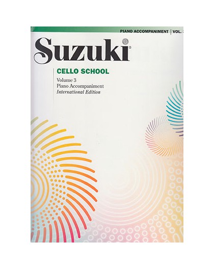 Suzuki. Cello Piano Acco. Vol.3. Revised