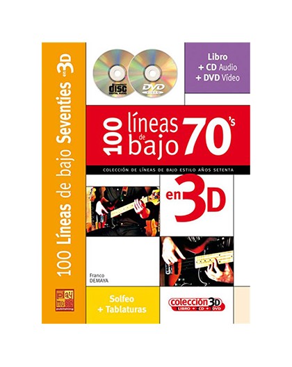 100 Líneas de Bajo 70?s en 3D   CD   DVD