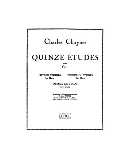 Quinze Etudes pour Cor