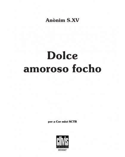 Dolce Amoroso Focho/ Edició Digital