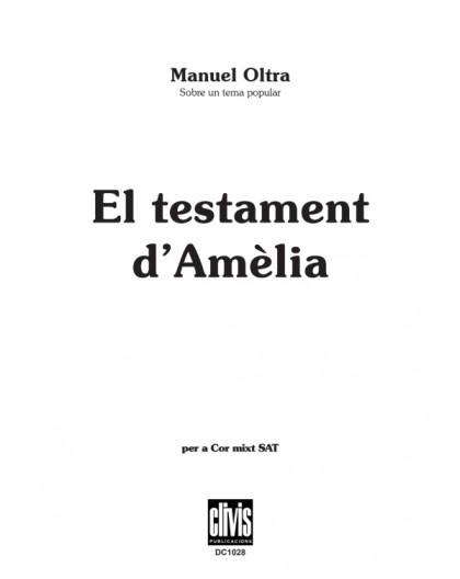 El Testament d'Amèlia/ Edició Digital