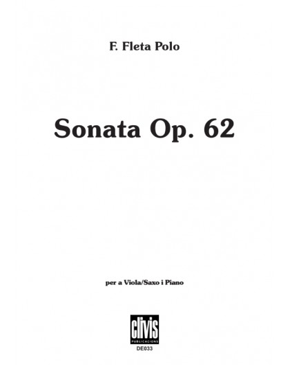 Sonata Op.62/ Edició Digital