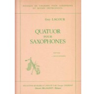 Quatuor pour Saxophones/ Partes