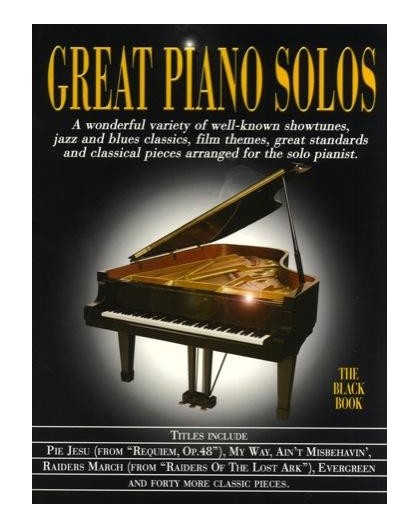 Great Piano Solos The Black Book