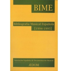 Bibliografía Musical Española (1994-1995