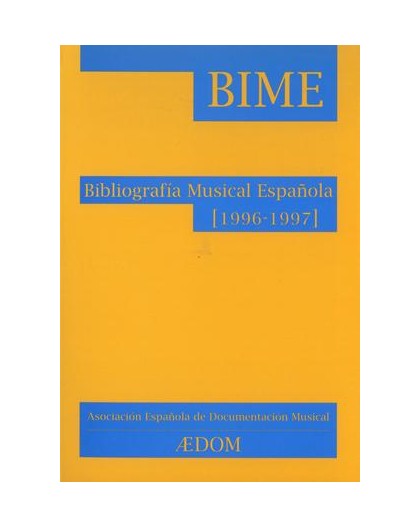 Bibliografía Musical Española (1996-1997
